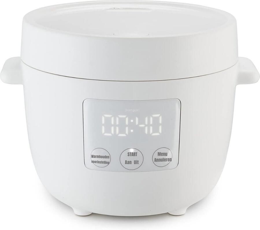 Nexvo Rijstkoker klein Rijstkoker Rijstkokers Wit ‎27cm x 20cm x 24cm