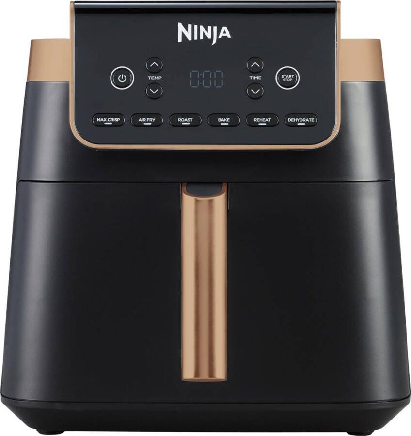 Ninja Airfryer XXL Max Pro 6.2 liter 6 Kookprogramma's in Hoogte Verstelbare Plaat 2024 Model AF180EU Brons