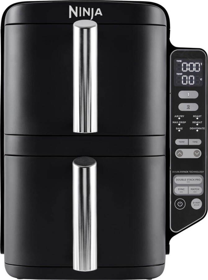 Ninja Double Stack Airfryer XXL 7.6 Liter Dubbele Gestapelde Lades 6 Programma's Inclusief 2 Kookrekjes SL300EU - Foto 2