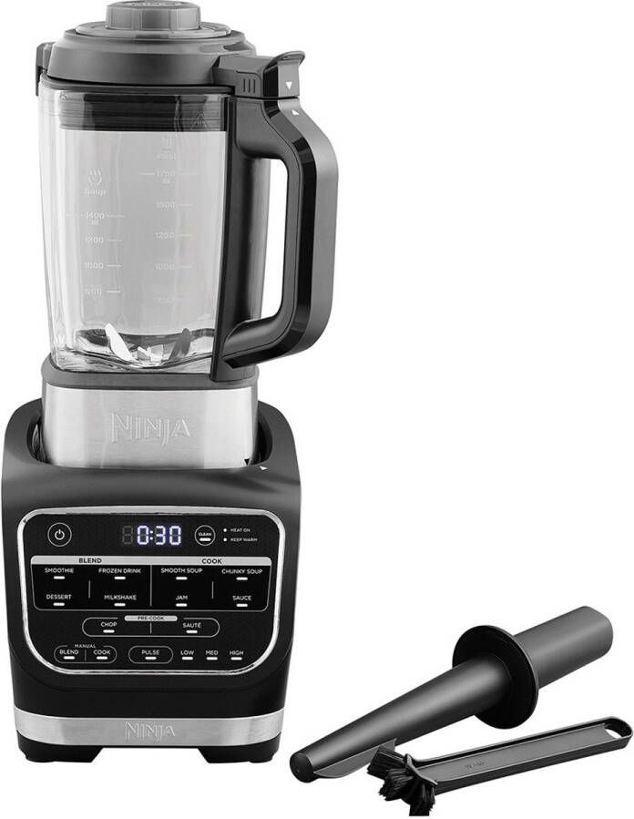 Ninja Foodi 2-in-1 Soepmaker en Blender 1 7 liter Glazen Kan 10 Kookprogramma&apos;s HB150EU