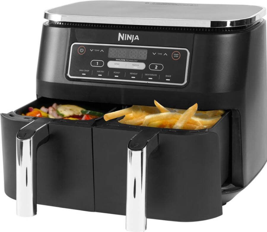Ninja Foodi AF300EU heteluchtfriteuse XXL Twee Kookvakken 7.6 Liter 2400 Watt Dual Zone Technologie - Foto 4