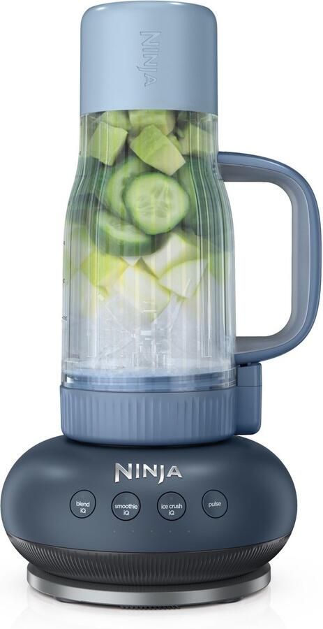 Ninja BlendBoss krachtige ijsvermalende Blender met rietje en lekvrij deksel 1100 watt Blend IQ Smoothie IG Ice Crush IQ en Pulse CyberSpace DB351EUCY