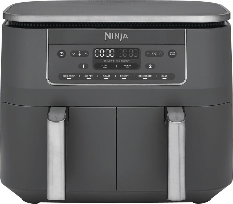 Ninja Foodi DZ300EU Dubbele Airfryer XXL Dubbele Mand 7.6 Liter Dual Zone Technologie