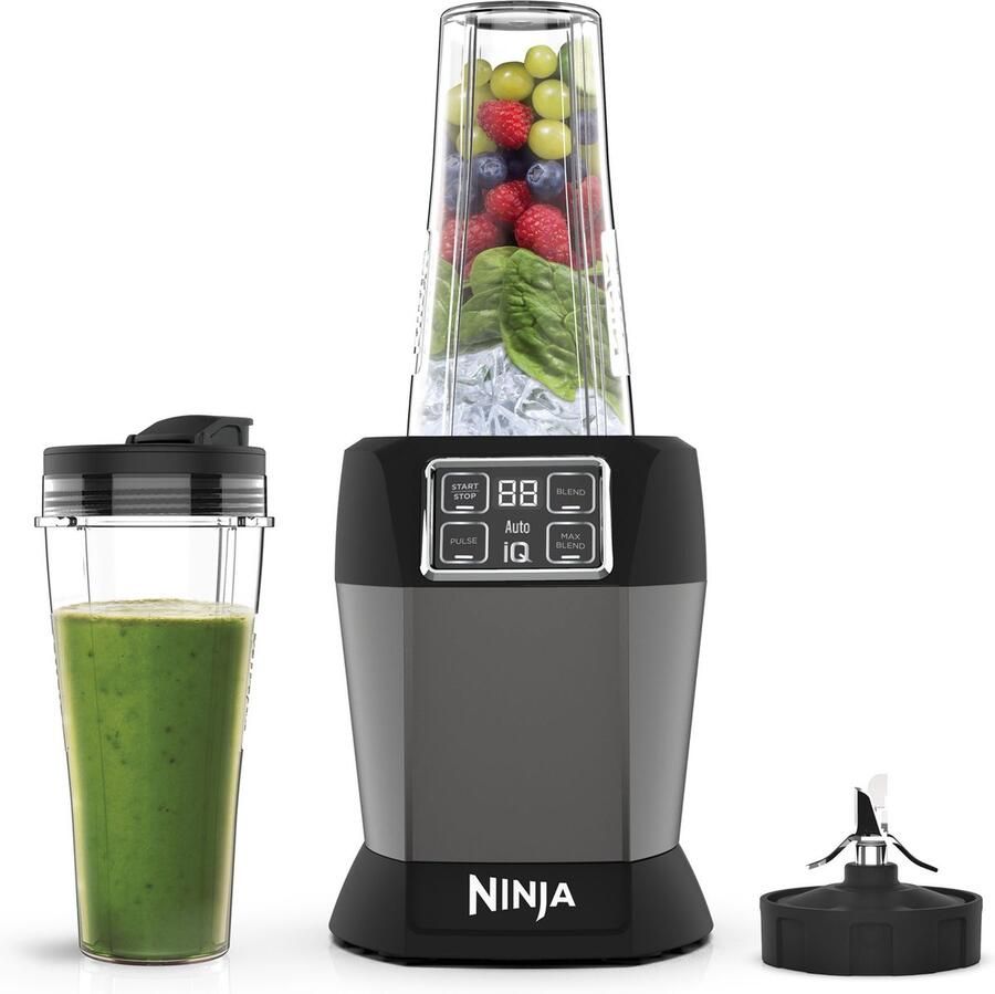 Ninja Foodi Luxe Blender en Smoothie Maker Blender To-Go 1000 Watt IJsCrusher met 2 Mixbekers BN495EU