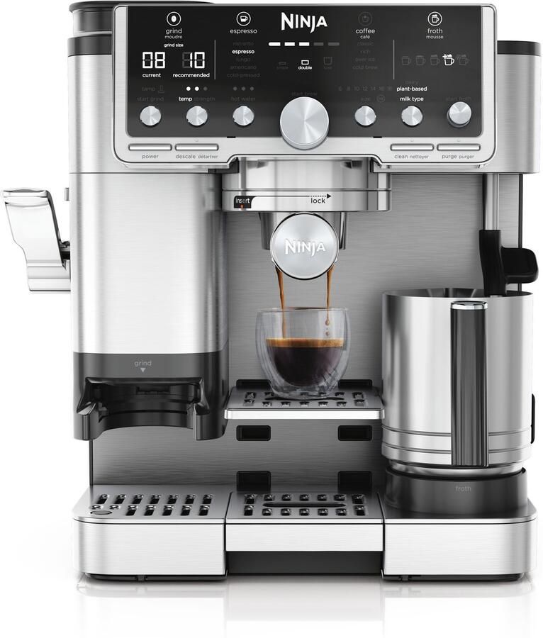 Ninja Luxe Café PRO Espresso- en Filterkoffiemachine met Melkpschuimer ES701EU