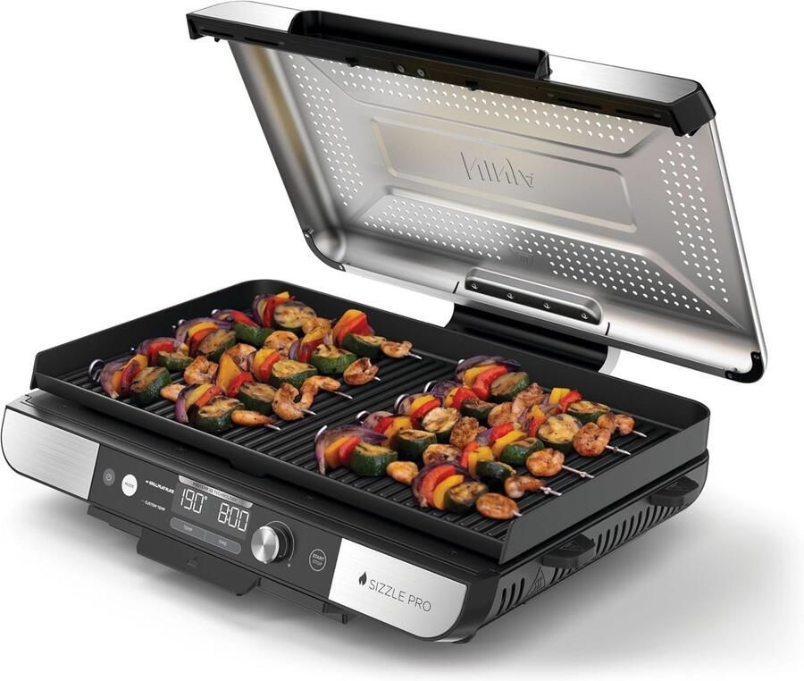 Ninja Sizzle Pro XL Grillplaat & Plancha Tot 40% meer inhoud PFAS- en PTFE-vrij GX101EU