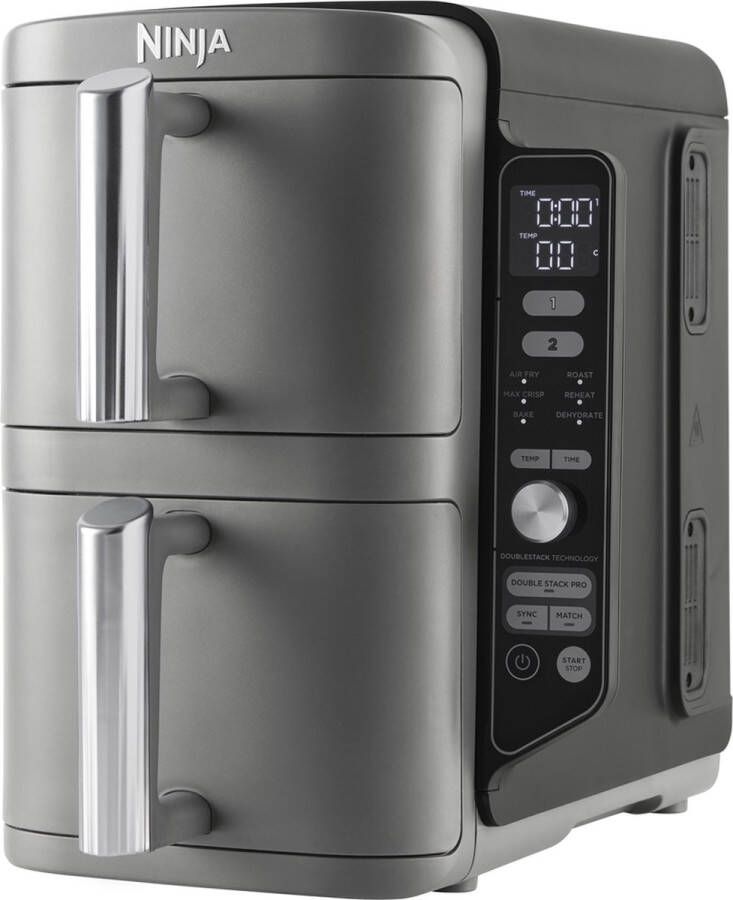 Ninja Double Stack Airfryer XXL 7.6 Liter Dubbele Gestapelde Lades 6 Programma's Inclusief 2 Kookrekjes SL300EU - Foto 3