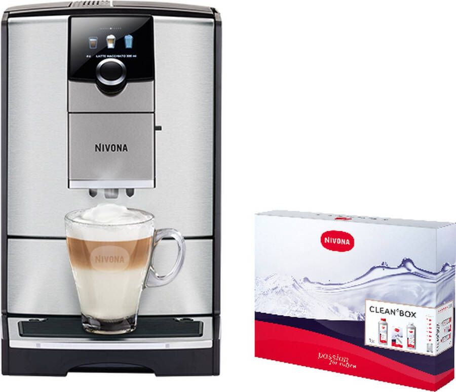 Nivona 799 volautomaat espressomachine RVS met automatische melkopschuimer [incl. gratis schoonmaakpakket twv 37 99 en gratis koffie van Koepoort Koffie]] - Foto 1