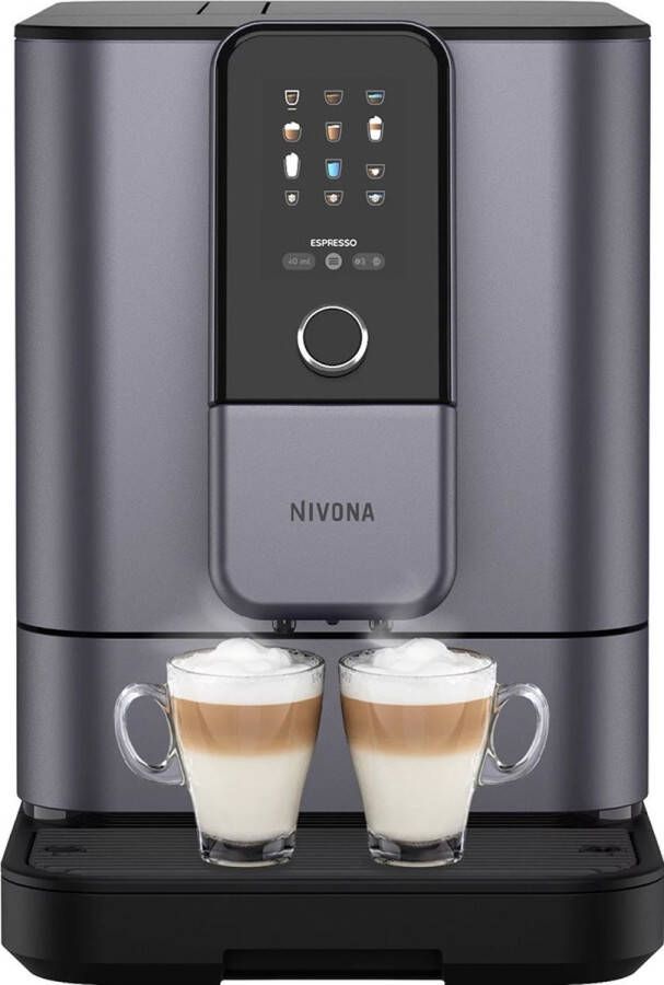 Nivona CafeRomatica NIVO 8107 volautomatische koffiemachine voor liefhebbers van warme én koude koffiespecialiteiten Gratis LUDIQX koffiepakket