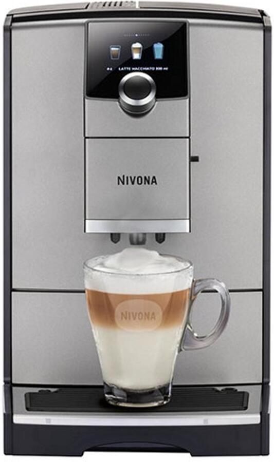 Nivona CaféRomatica NICR 795 Titanium Espressomachine GRATIS MELKCONTAINER NIMC 1000