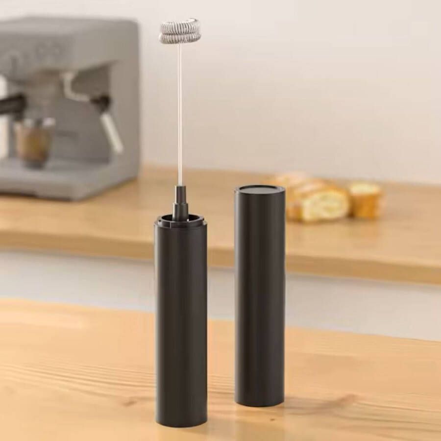 Nordeliv Elektrische Melkopschuimer Zwart Cappuccino of Latte Macchiato