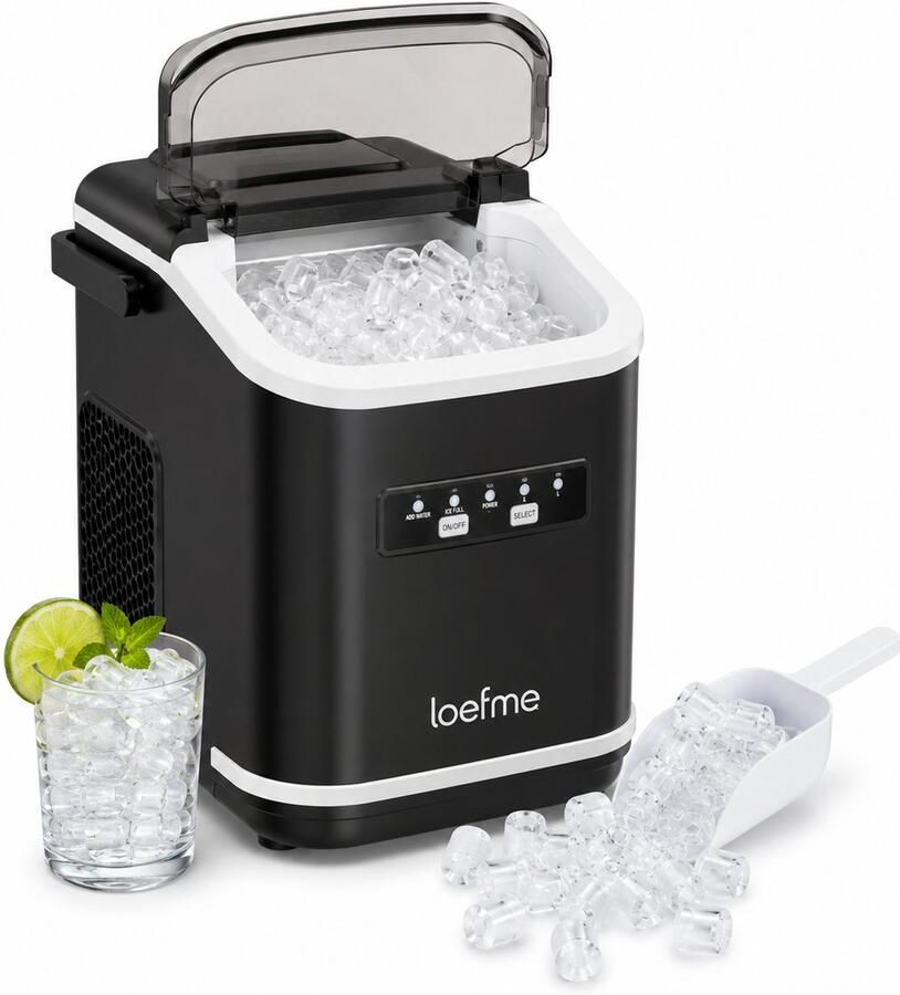 North Collective ijsblokjesmachine ijsmachine 1 4L – ijsblokjesmakers Binnen 6 Minuten 9 IJsblokjes -12 kg per 24 Uur Zelfreinigend Draagbaar Aanrechtmodel
