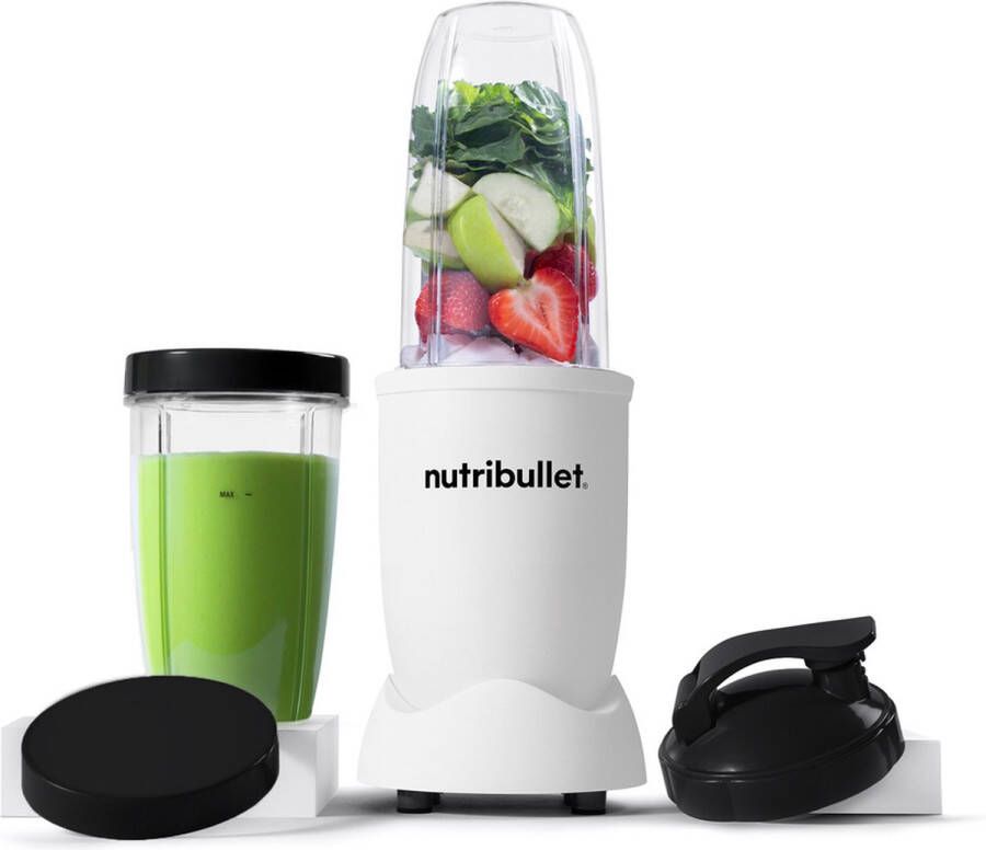 NutriBullet Exclusive Blender 900 Watt Smoothie Maker Incl. To Go Accessoires Wit
