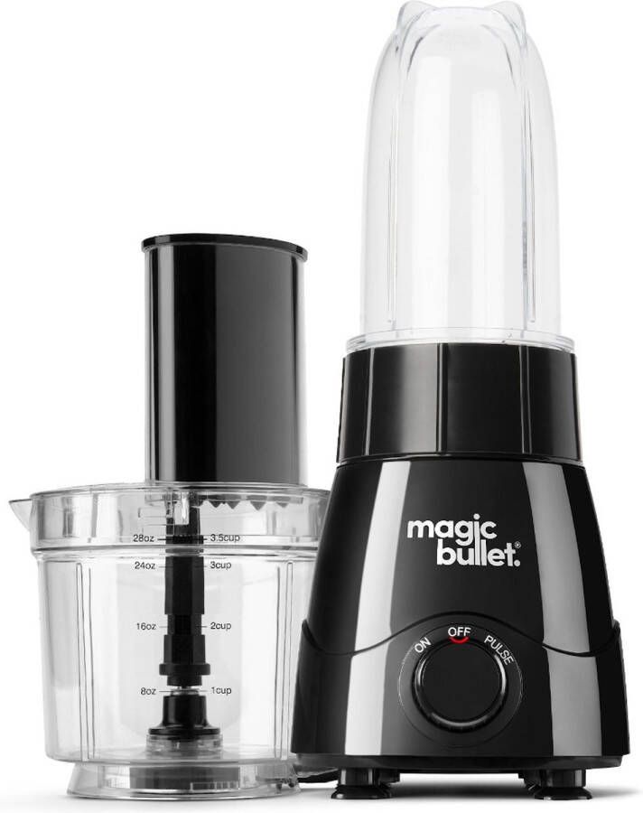 NutriBullet magic bullet Kitchen Express – 2-in-1 – Blender met Foodprocessor – Zwart – incl. Bekers To Go