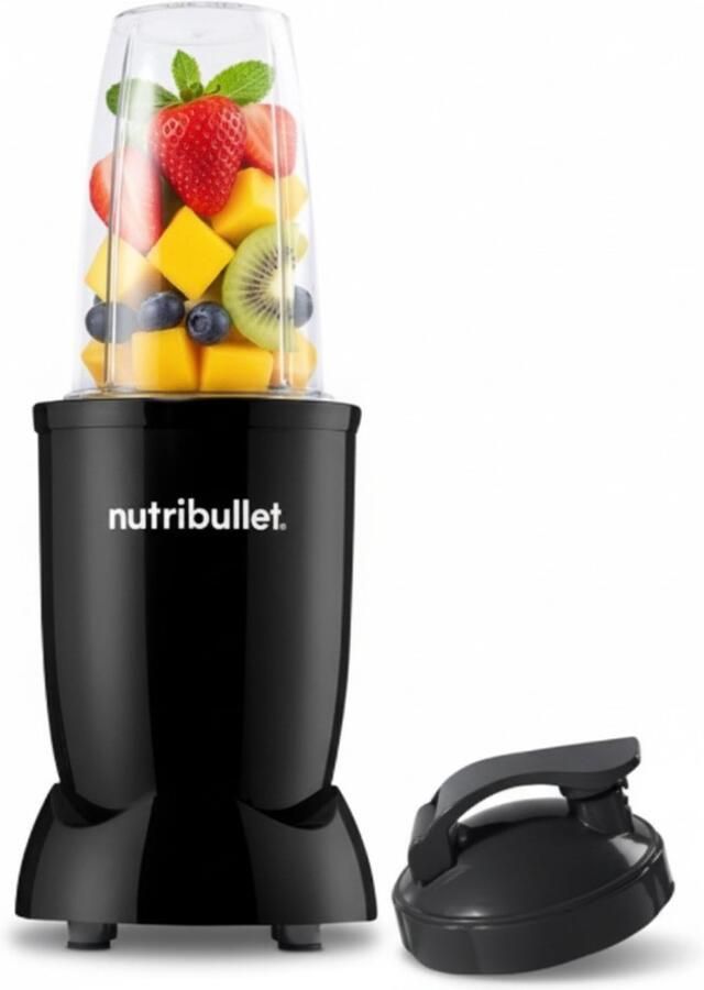 NutriBullet Blender Original Smoothie Maker 700 ml Drinkbeker 500 Watt Inclusief To-Go Deksel Glossy Zwart