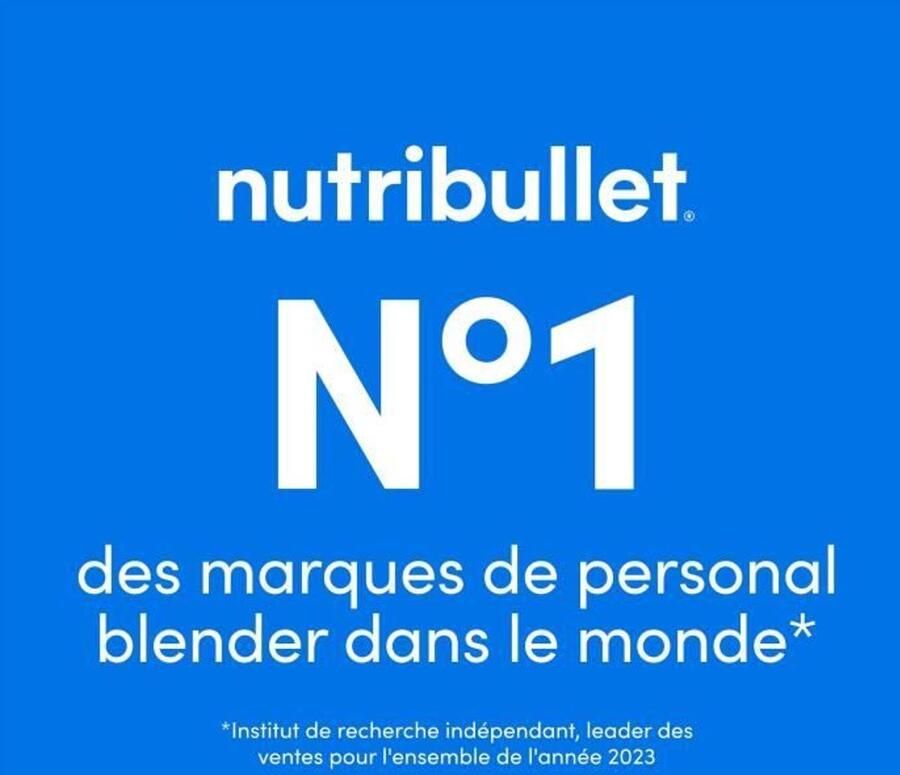 NutriBullet Draagbare blender NBP003MA 70W 0 475L Magenta 1 fles inbegrepen - Foto 4