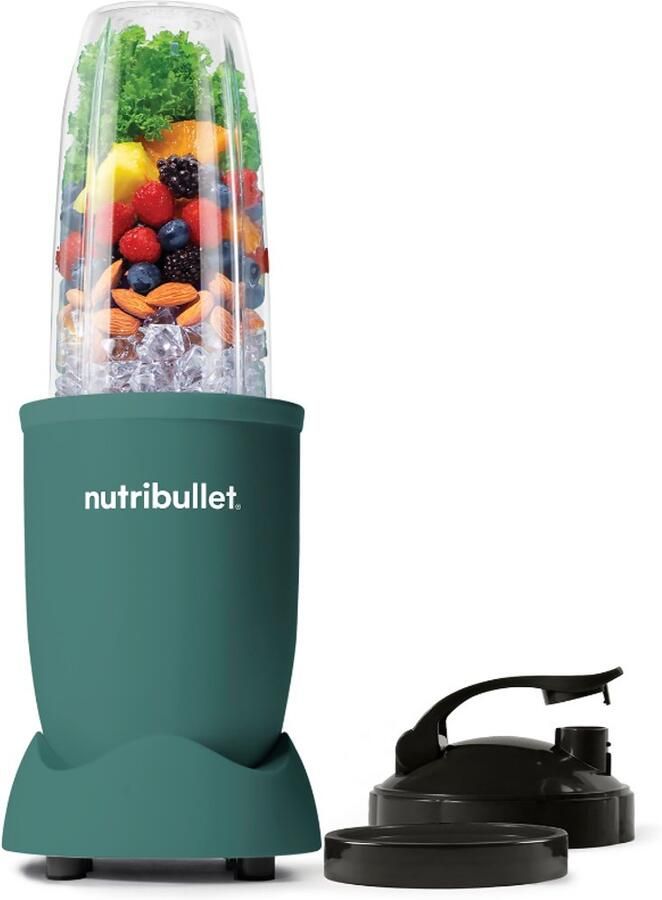 NutriBullet Exclusive Blender 900 Watt Smoothie Maker Incl. To Go Deksel & Accessoires Eucalyptus Groen