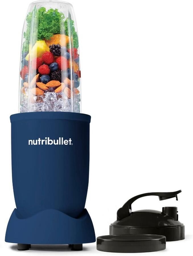 NutriBullet Exclusive Blender 900 Watt Smoothie Maker Incl. To Go Deksel & Accessoires Indigo Blauw