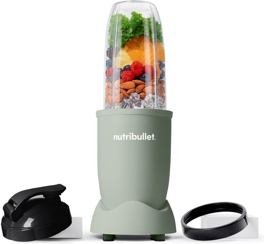 NutriBullet Exclusive Pastel Blender 900 Watt Smoothie Maker Incl. To Go Deksel & Accessoires 700 ml Drinkbeker BPA & BPS-vrij Jade