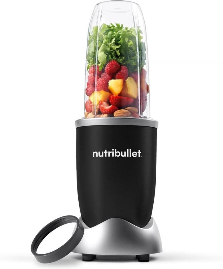 NutriBullet Pro Blender Smoothie Maker 700ml Drinkbeker BPA- en BPS-vrij Geschikt voor Ijs crushen & Noten 900W Zwart