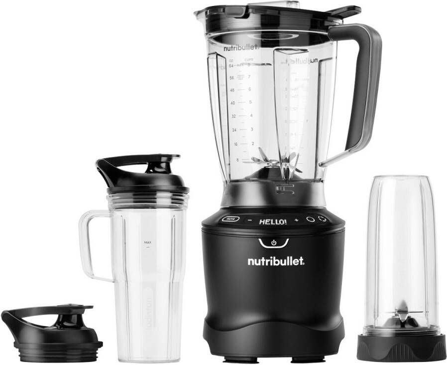 NutriBullet Smart Sense Combo Blender 1500 Watt Inclusief 2 Bekers Pitcher To Go Deksels Warme en Koude bereidingen Smart Technologie - Foto 2