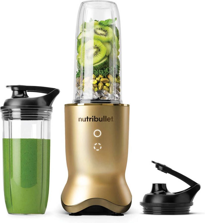 NutriBullet Ultra Blender Verlichte Touch Knoppen Pulse Functie To Go Beker 1200 Watt Brass Gold - Foto 2