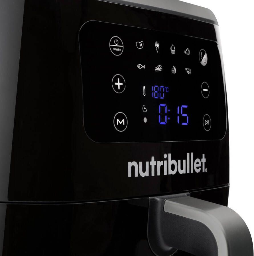 NutriBullet XXL Digital Air Fryer Enkel 7 l Vrijstaand 1800 W Heteluchtfriteuse Zwart - Foto 4