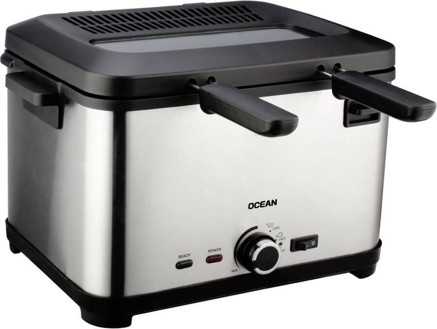 Ocean OCDF2042 Frituurpan 4L 2000W Dubbele mand 130-190℃