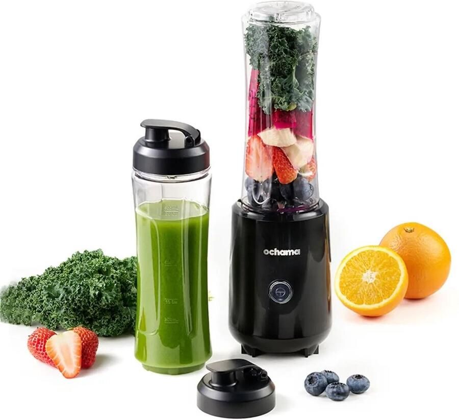 Ochama Draagbare Blenderbeker 600ml Elektrische Sapcentrifuge Persoonlijke Blender 300W IJsverbrijzelend