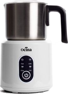 Ocina Melkopschuimer – Electrisch – 4-in-1 – Melkschuimer – Cappuccino – Latte macchiato – 350 ML Incl. Koffie receptenboek Wit