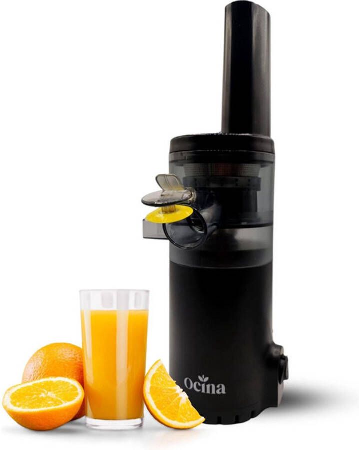 Ocina Mini Slowjuicer Sapcentrifuge Voor Groente En Fruit Droge Pulp Zwart Black Friday 2023