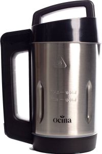 Ocina Soepmaker – Blender – Blender smoothie 1 6L inhoud – 6 voorgeprogrammeerde standen – 1000W – RVS Zwart