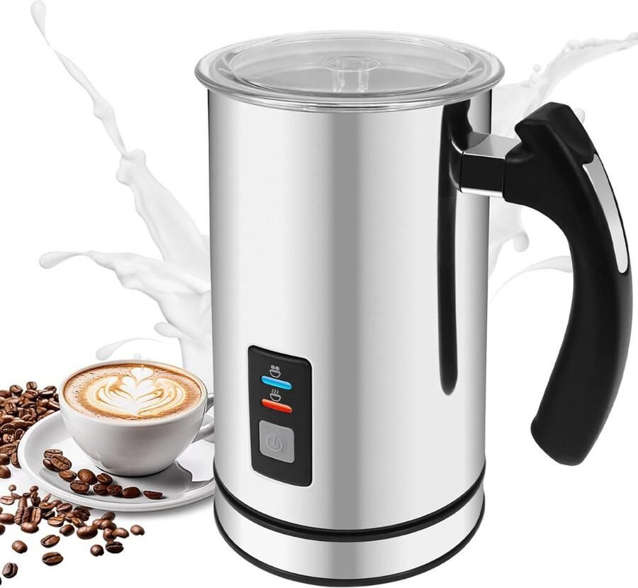 Octav8 Eelktrische Melkopschuimer Melkklopper Melkkan Stainless Steel 240ml Capacity