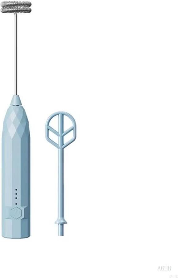Oemmn Blauwe Oplaadbare Elektrische Handmixer Multifunctionele Melkschuimer voor Bakken en Keukengebruik