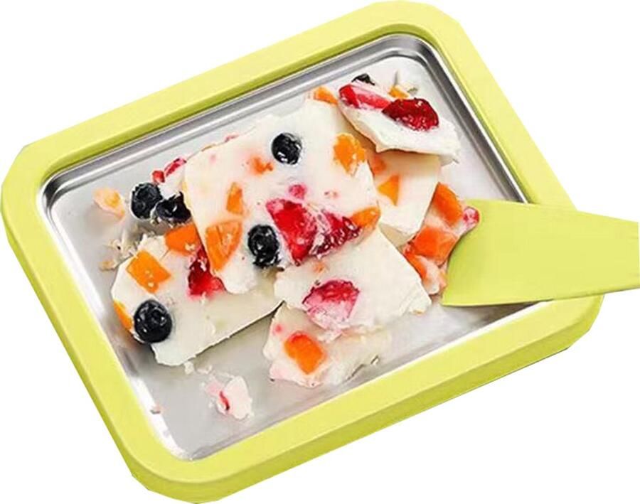 Oemmn Groen Huishoudelijke IJsmachine – Zelfgemaakte Fruit Yoghurt Ijsmaker Kinderen DIY Mini IJsbakmachine