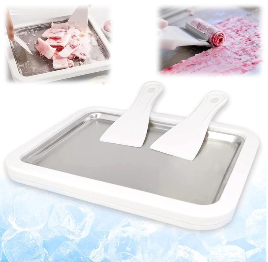 Oemmn Wit Huishoudelijke IJsmachine – Zelfgemaakte Fruit Yoghurt Ijsmaker Kinderen DIY Mini IJsbakmachine