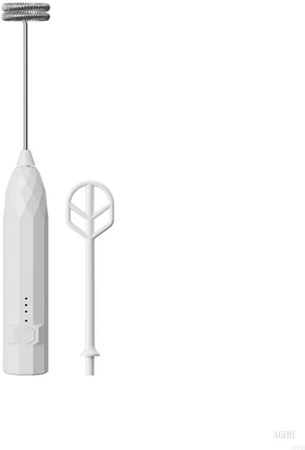 Oemmn Witte Oplaadbare Elektrische Melkschuimer Multifunctionele Handmixer voor Bakken en Keuken