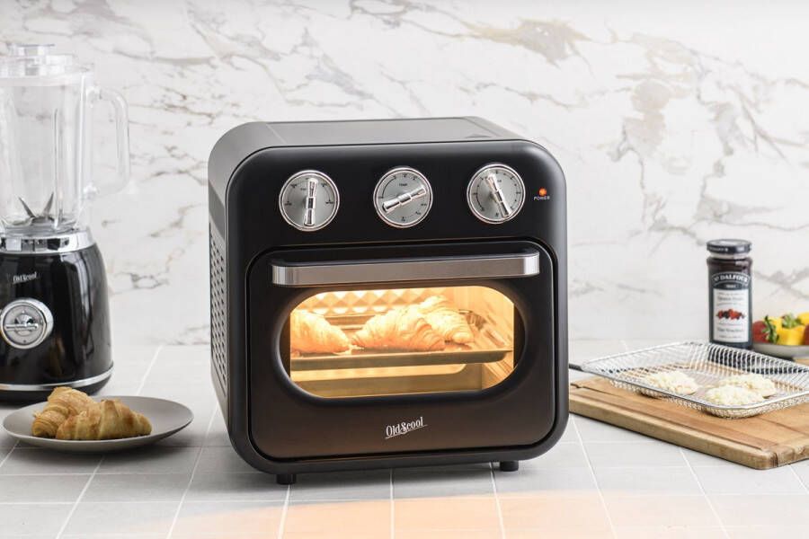 Oldscool Oven Mini Zwart Retro