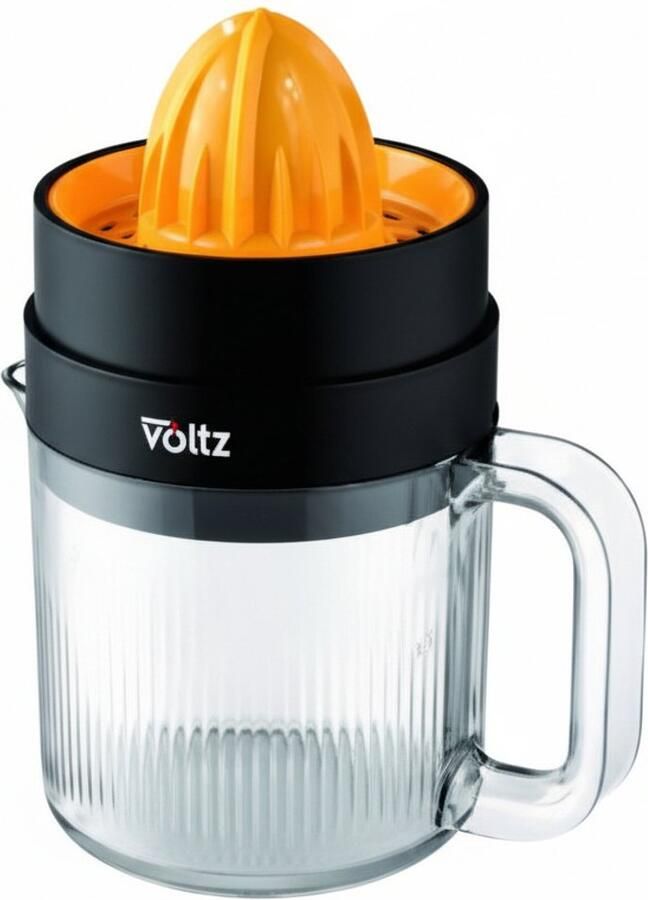 Oliver Voltz Citruspers 1.2 L Elektrische Citruspers Sinaasappelpers Fruitpers Juicer 30 W Zwart Oranje