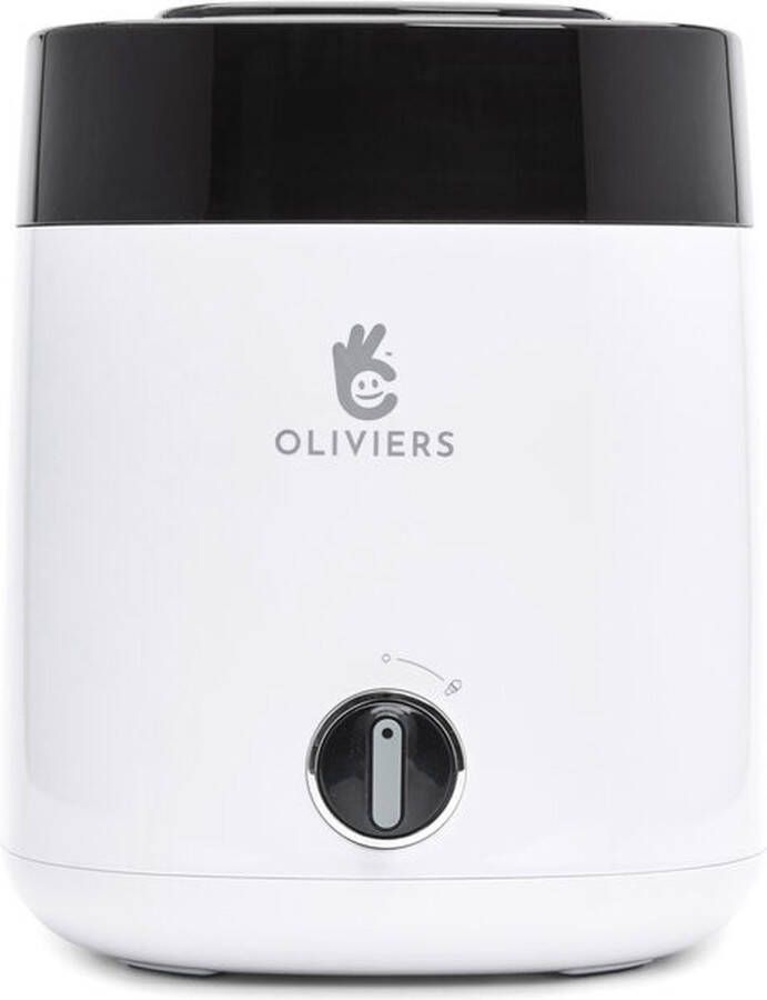 Olivier's Oliviers IJsmachine Ice Cream Maker voor Roomijs Sorbetijs Yoghurtijs 1 8L Wit