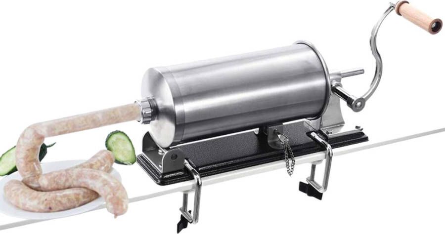 Onirique Worstmaker Worstmolen Vleesmolen Horizontale Vleesvulling Keukenmachine Verpakt 8 Vulbuizen 6 Lbs 3 5 Liter Horizontaal - Foto 1
