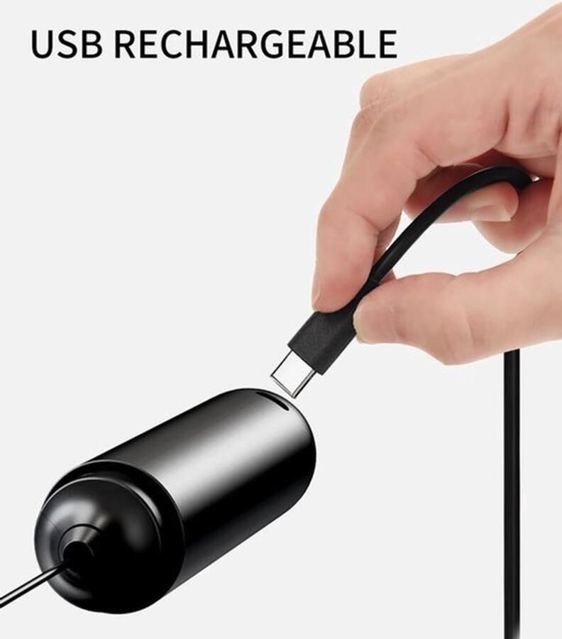 Oplaadbare melkopschuimer Hanheld met standaard Dual Coil Whisk Head Elektrische Koffie Opschuimer Draagbare Hand Opschuimer Wand Drink Mixer voor Matcha Lattes Cappuccino Keuken