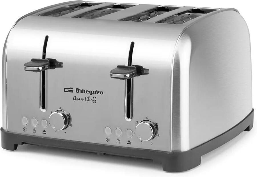 Orbegozo TO 8050 broodrooster 7 4 snede(n) 1700 W Zilver