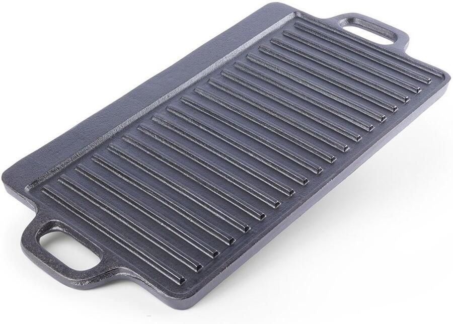 Orion Gietijzeren Grillplaat 45 4x23 cm Dubbelzijdig Voor Vlees en Groenten