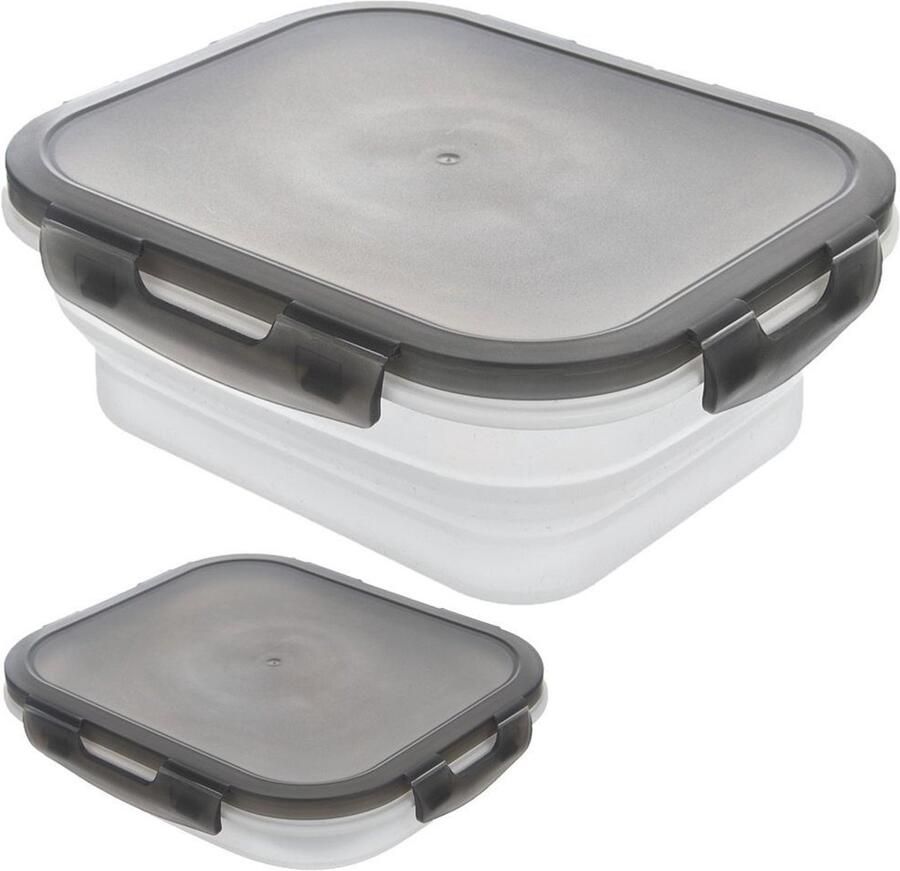 Orion KEMP Serie Opvouwbare Voedselcontainer 1L Siliconen Grijs