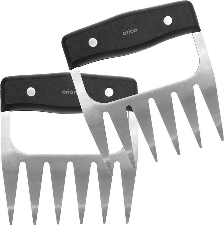 Orion Stalen Vleeshaak Set Ergonomische Handgreep Vaatwasserbestendig