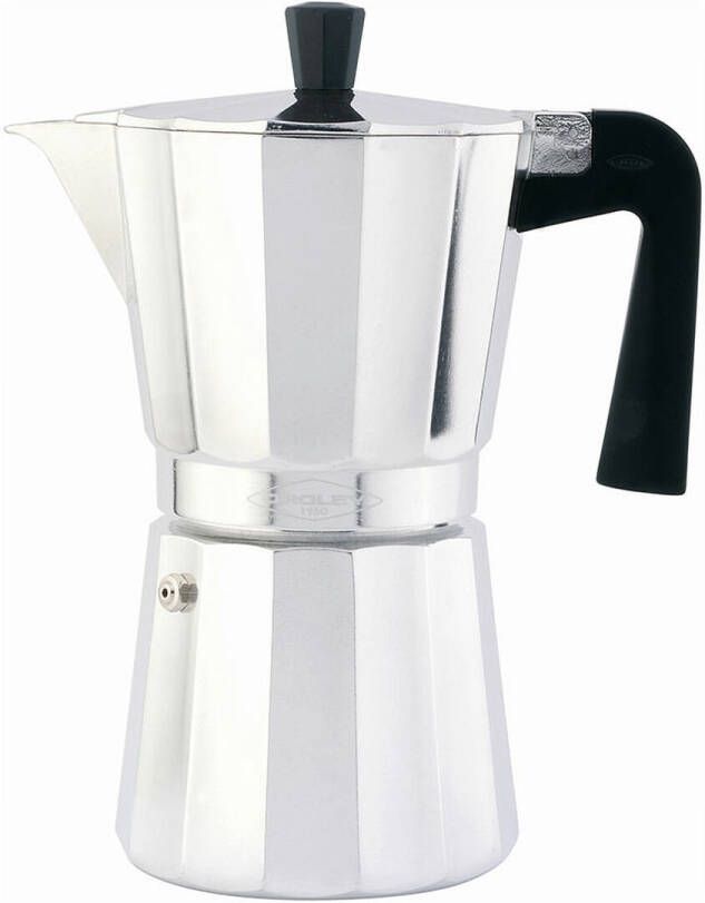 Oroley Italiaanse Koffiepot Aluminium 6 Kopjes Zilverkleurig