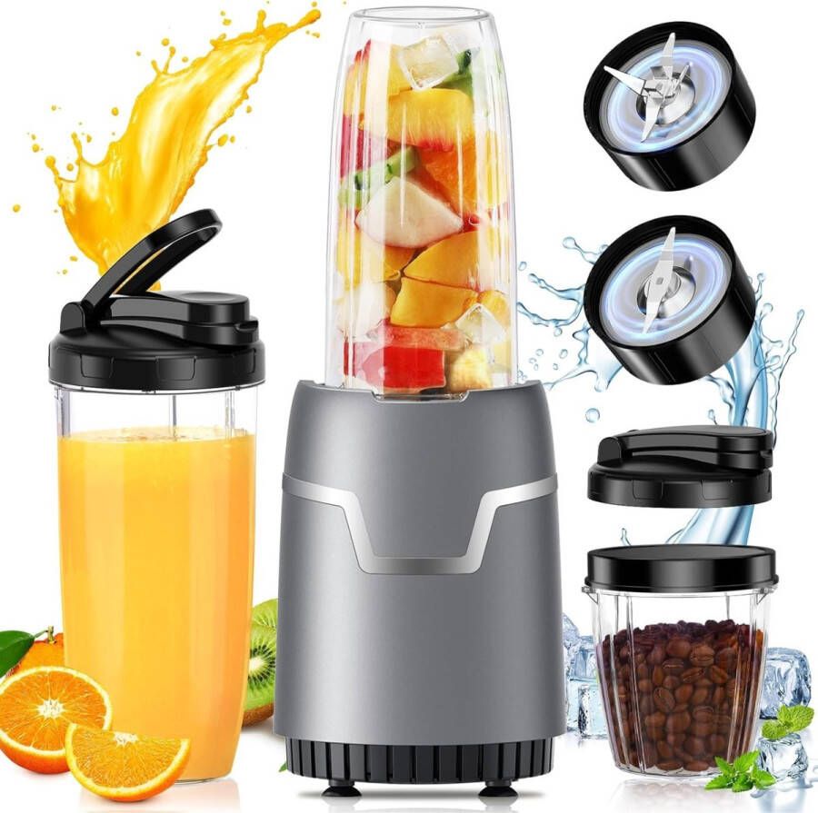 Orretti Smoothie Blender- 800W Persoonlijke Blender voor Shakes en Smoothies BPA-vrije Blender voor Smoothies Krachtige Blender voor de Keuken Sapjes Babyvoeding