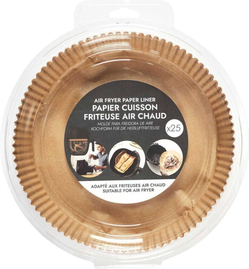 OTIX Airfryer Bakpapier Bakpapiervellen Rond Accessoires Bakspullen 20x20