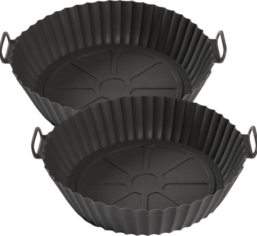 OTIX Airfryer Siliconen Bakje Set van 2 Bakpapier Alternatief Airfryer Accessoires Herbruikbaar